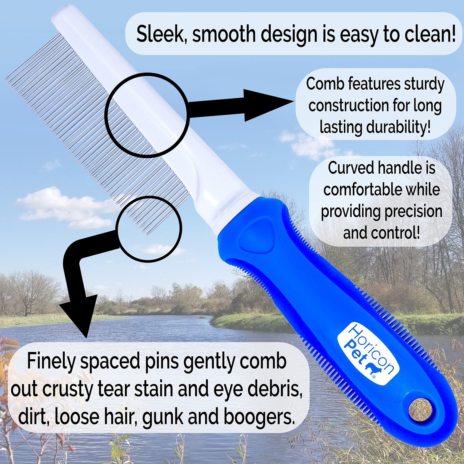 Detangling and Grooming Dog Comb Set for Dogs, Cats, Small Animals