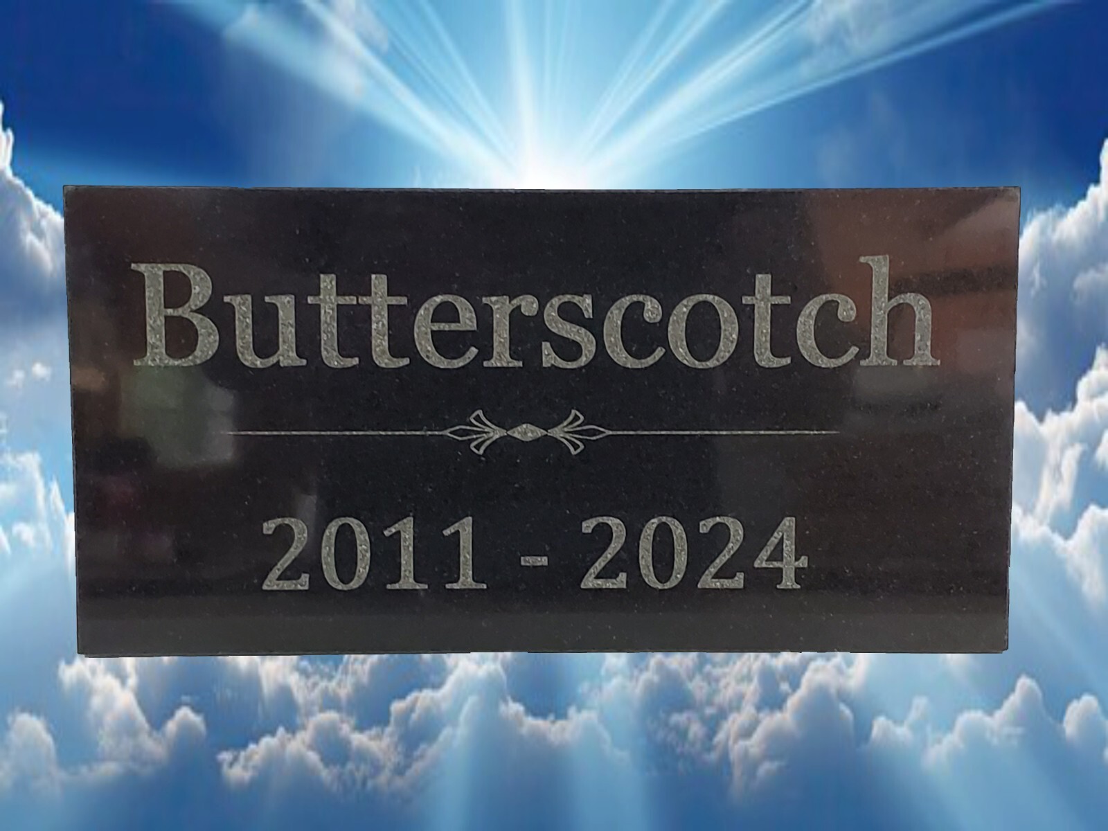 Cemetery Headstone Marker | GraveStone | Memorial Stone | Family Loss Gift t3