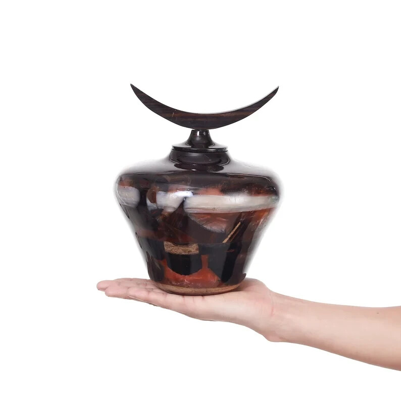 Wooden Urns for Human Ashes Adult Male Female – Cremation Urn Large Wood Urn Box