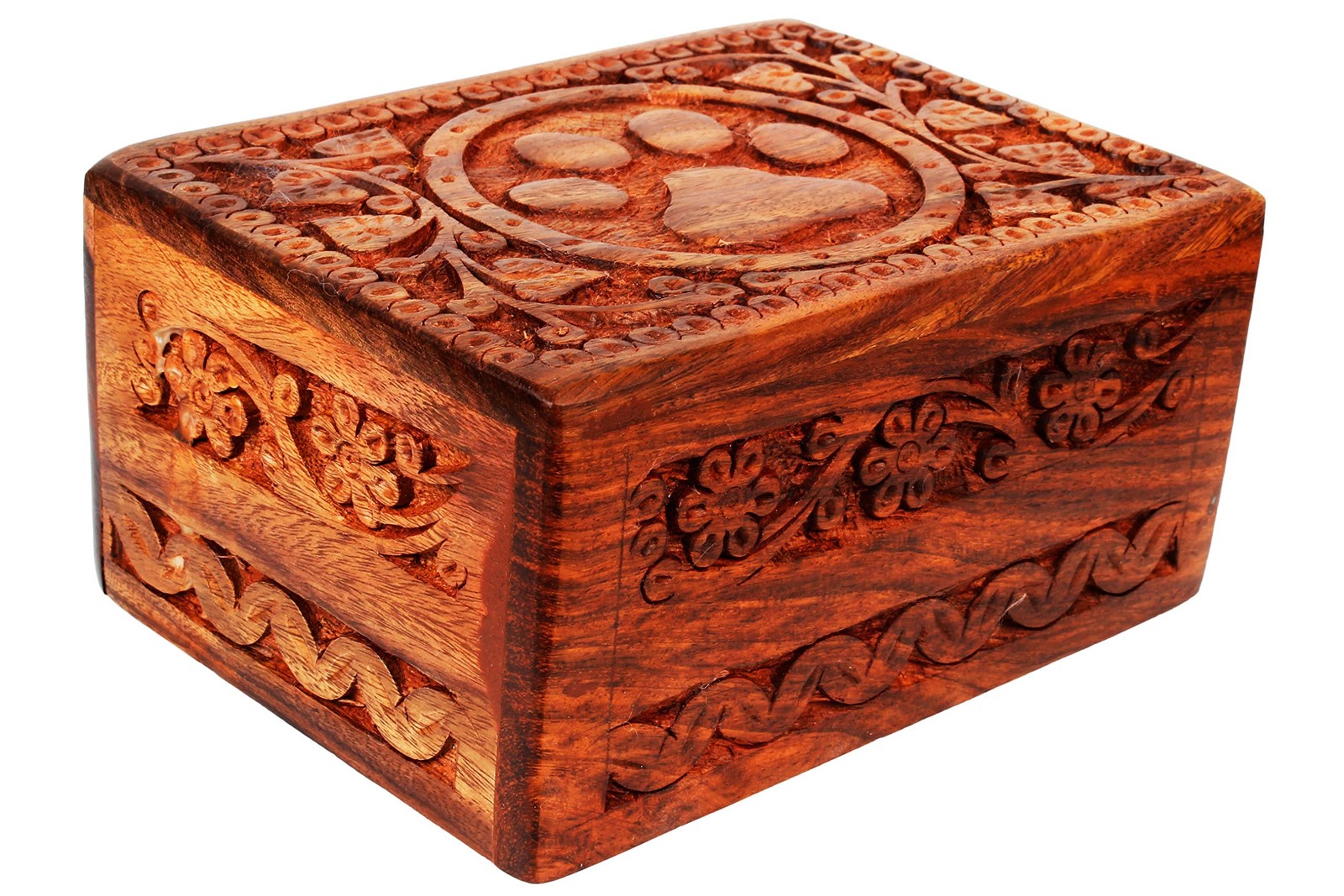 Artisenia Wooden Pet Memorial Cremation Urns For Pet Urn Wood Keepsake Paw Urns