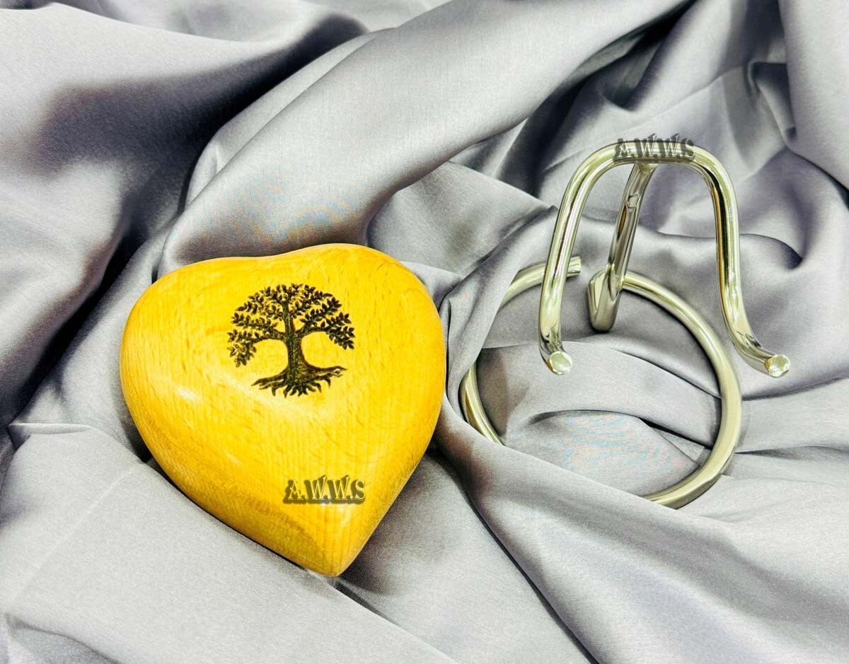 Heart Urn with Tree of Life – Small Urns for Human Ashes – cremation urns