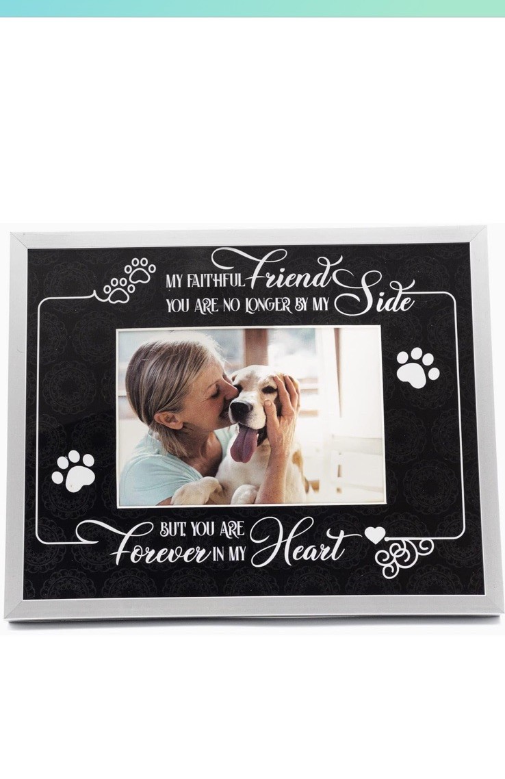 Dog Memorial Gift for Loss of Dog, 8×10 Frame, Holds 4×6 Photo