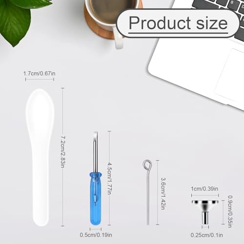 Cremation Funnel Kit, Include Spoon & Other Tools Small Metal Funnel Kit for
