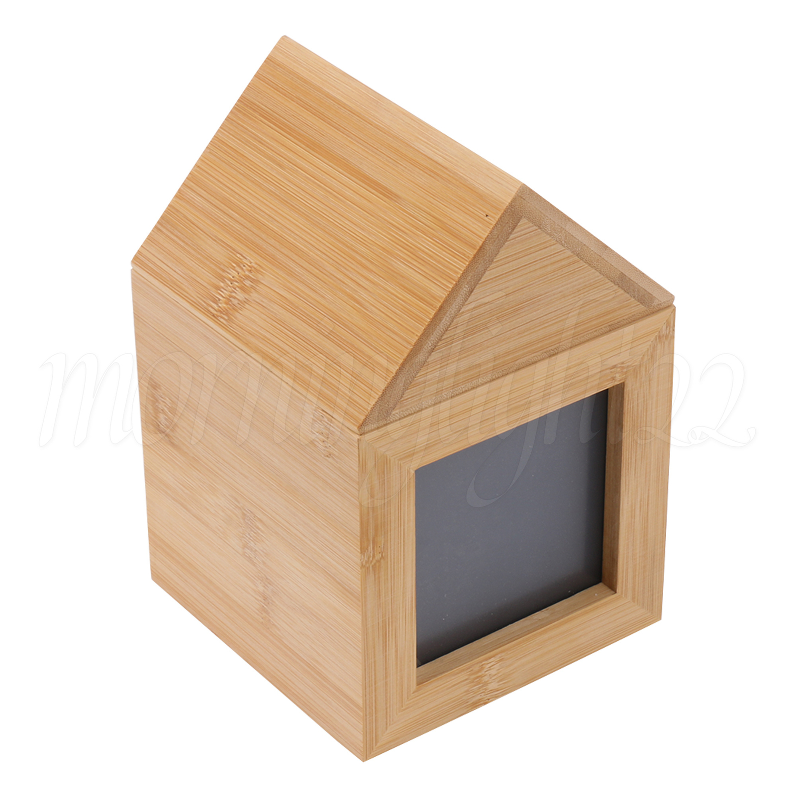 Natural Wood Pet Urn Ashes Keepsake Memorial Box w/ Photo Frame 4.72″ x 7.17″