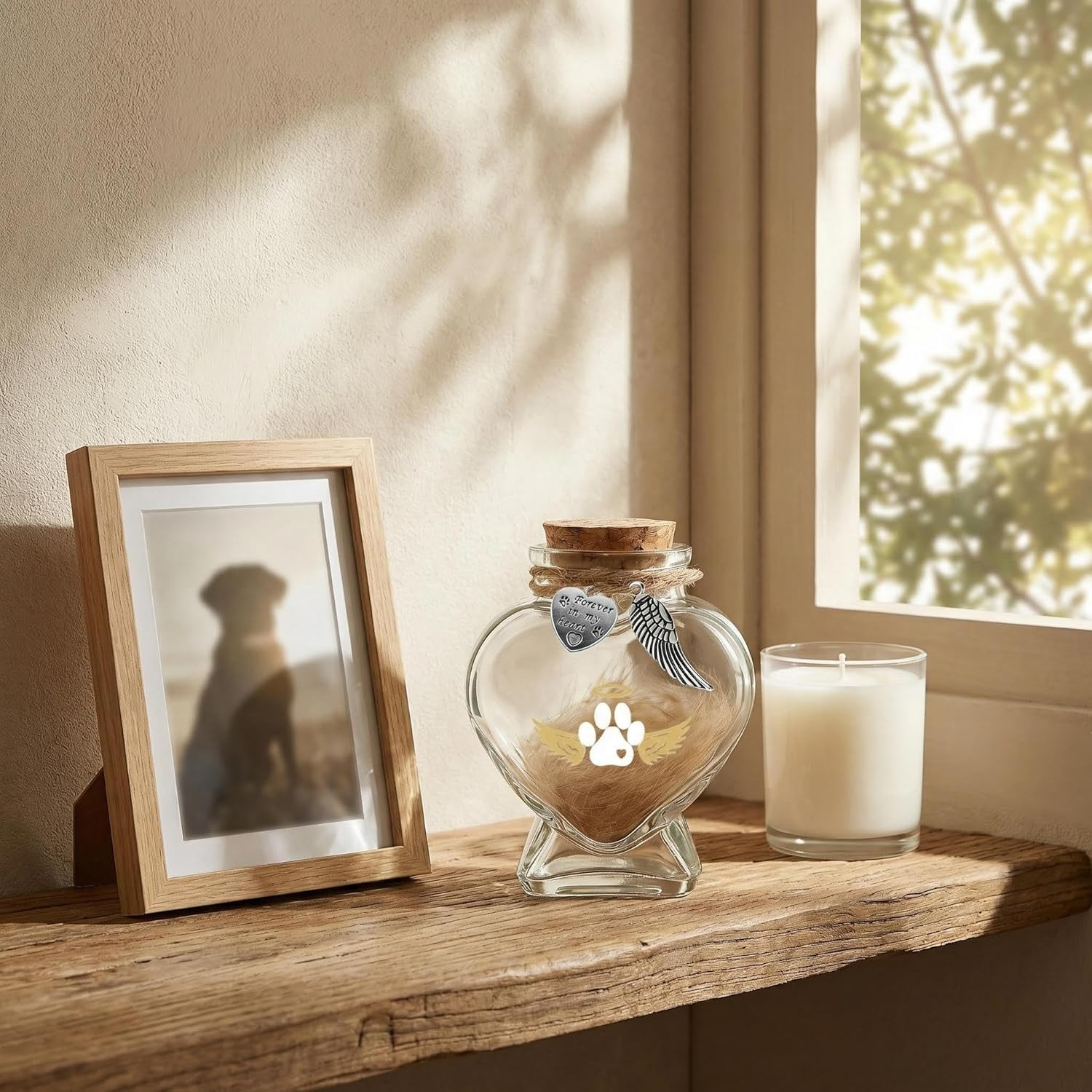 Pet Memorial Bottle for Pet Hair, Pet Fur Memorial Keepsake, Keepsake for Dog an