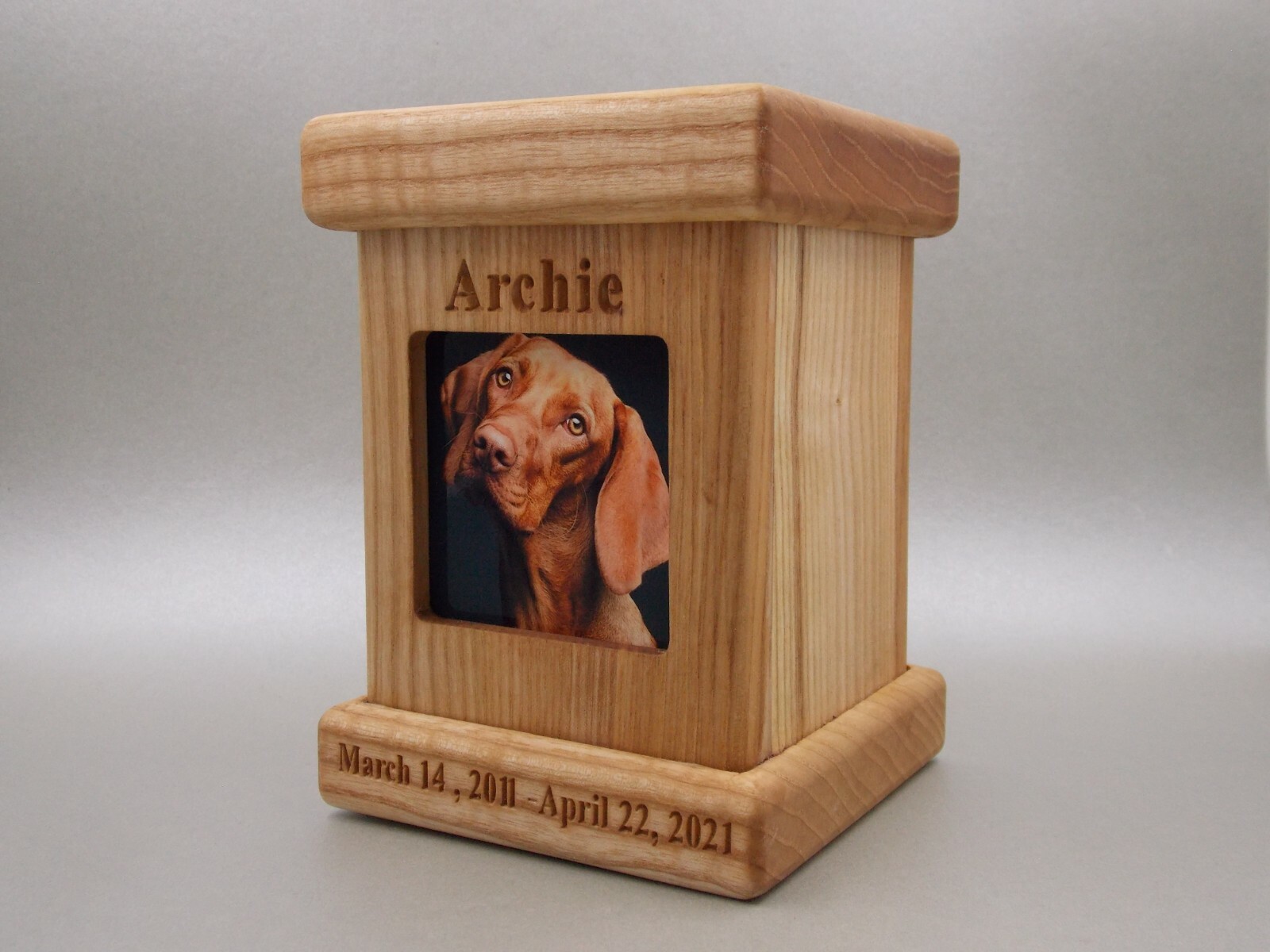 Pet memorial urn wooden cremation urns ashes for dog keepsake urn memorial box