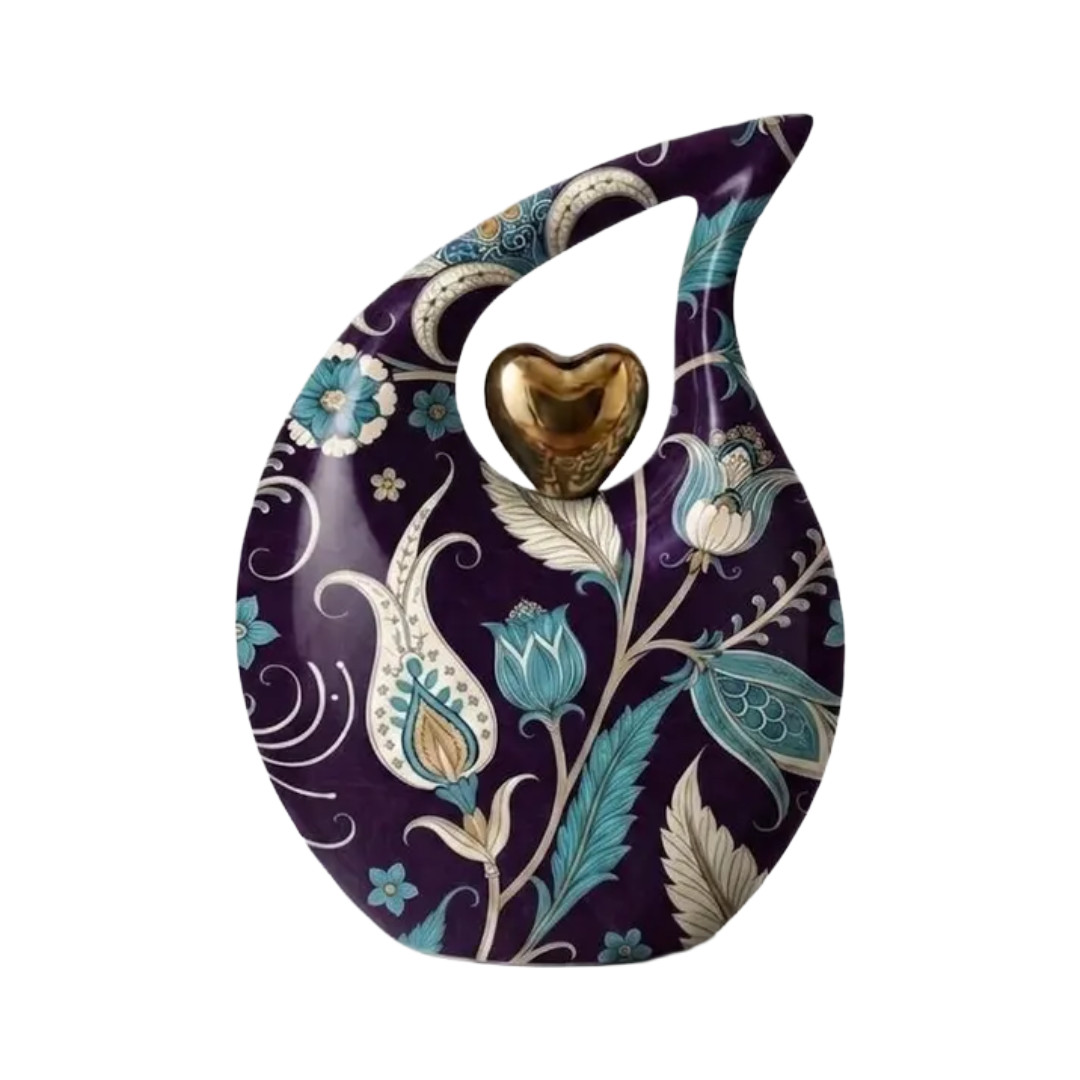 Teardrop Cremation Memorial Urn for Human Ashes 190 Cu In w/Bag Men /Women Earns
