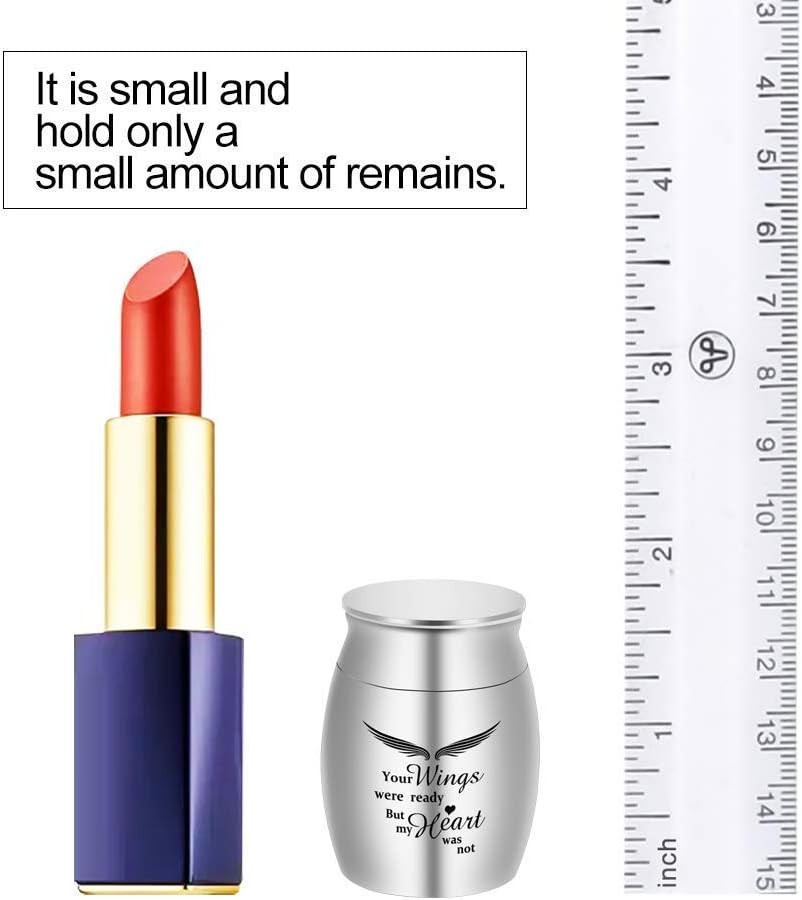 Dletay Small Keepsake Urn for Human Ashes – 1.57 Inch Mini Cremation Urn in