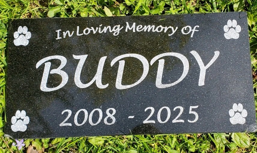 Pet Memorial Grave Marker Headstone Garden Plaque Dog Granite Cemetary Stone t12