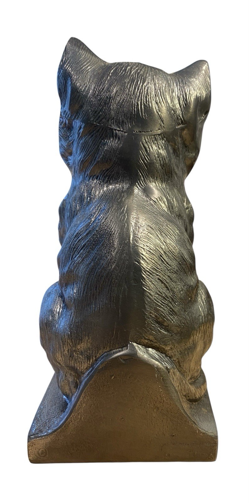 Cat Kitty Urn for Cremation Ashes Statue Memorial Cast Pewter Figurine USA Made