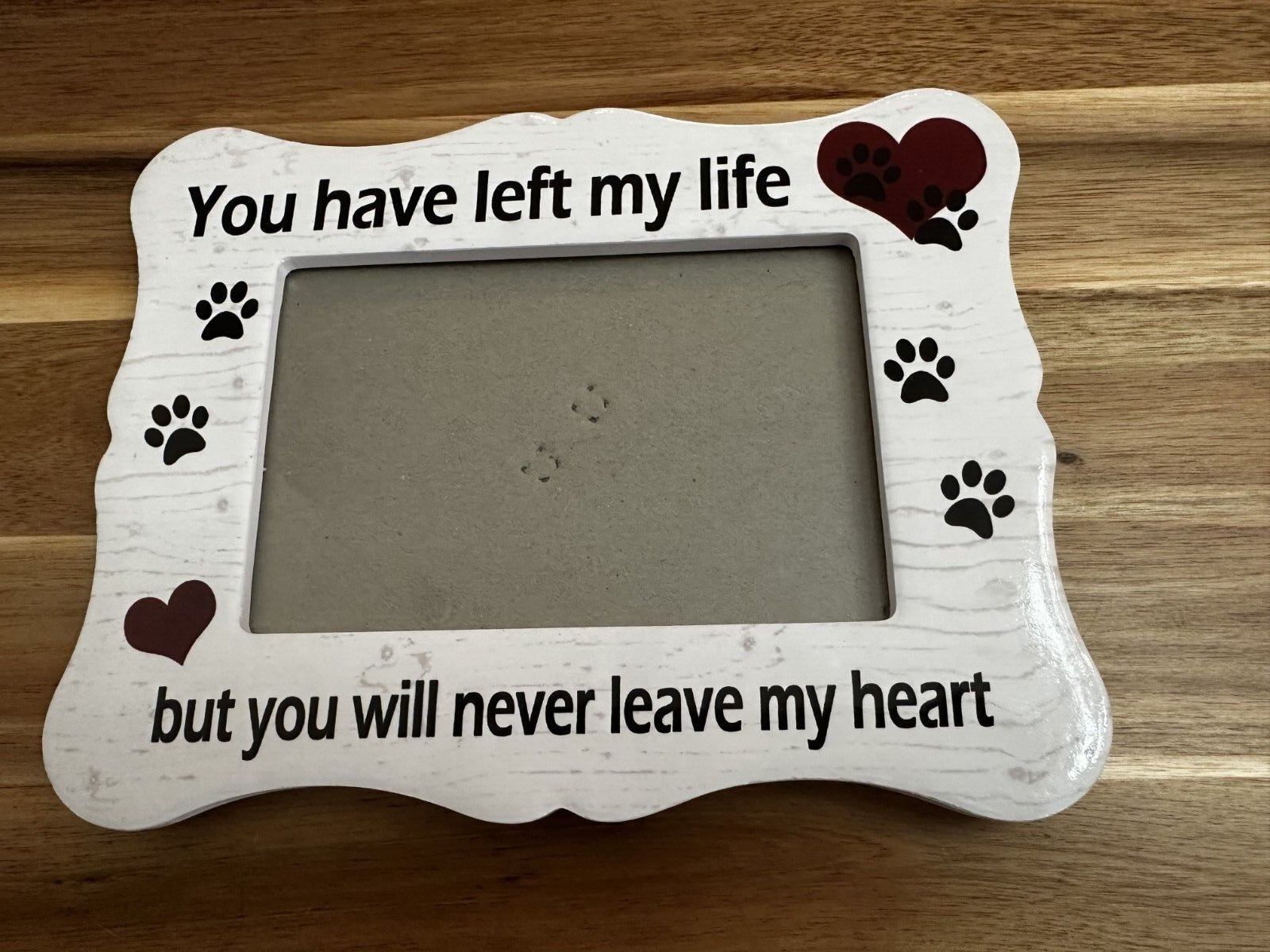 Pet Memorial Ceramic Picture Frame – You have left my life but never leave heart