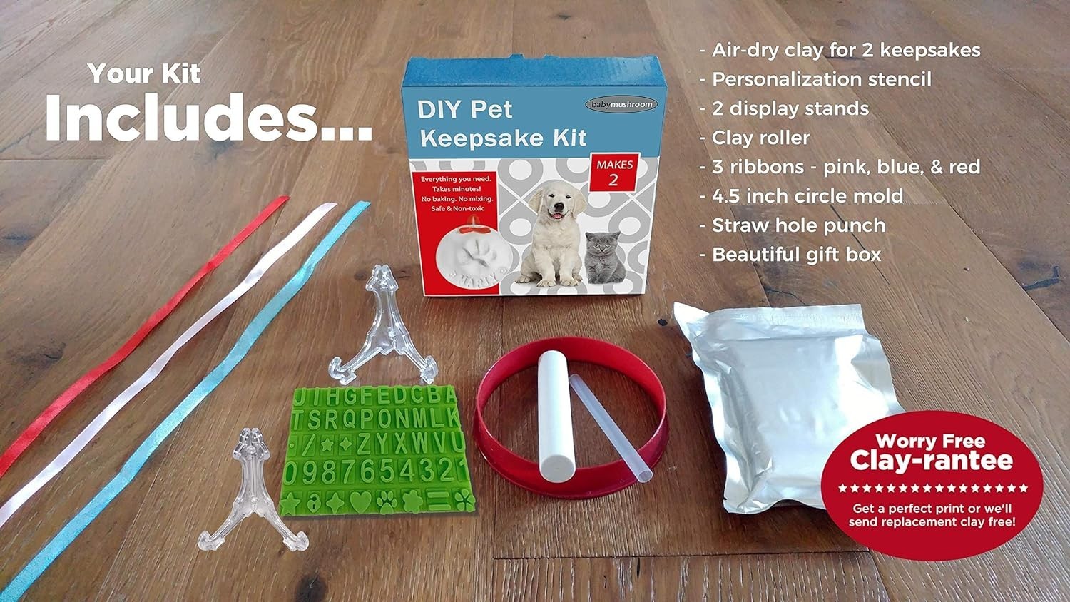 Craft Your Own Paw Print Keepsake – Perfect Gift for Pet Lovers This Christmas