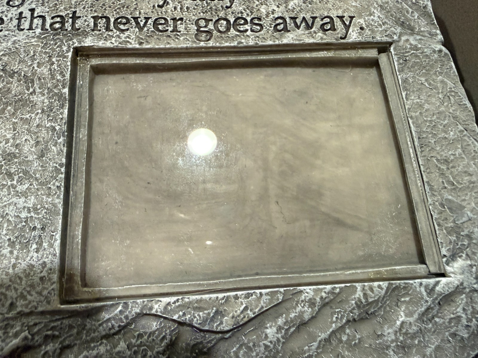 Pet Memorial Urn Photo Frame Dog Cat Ashes Remembrance Stone Just Fur Them Grave