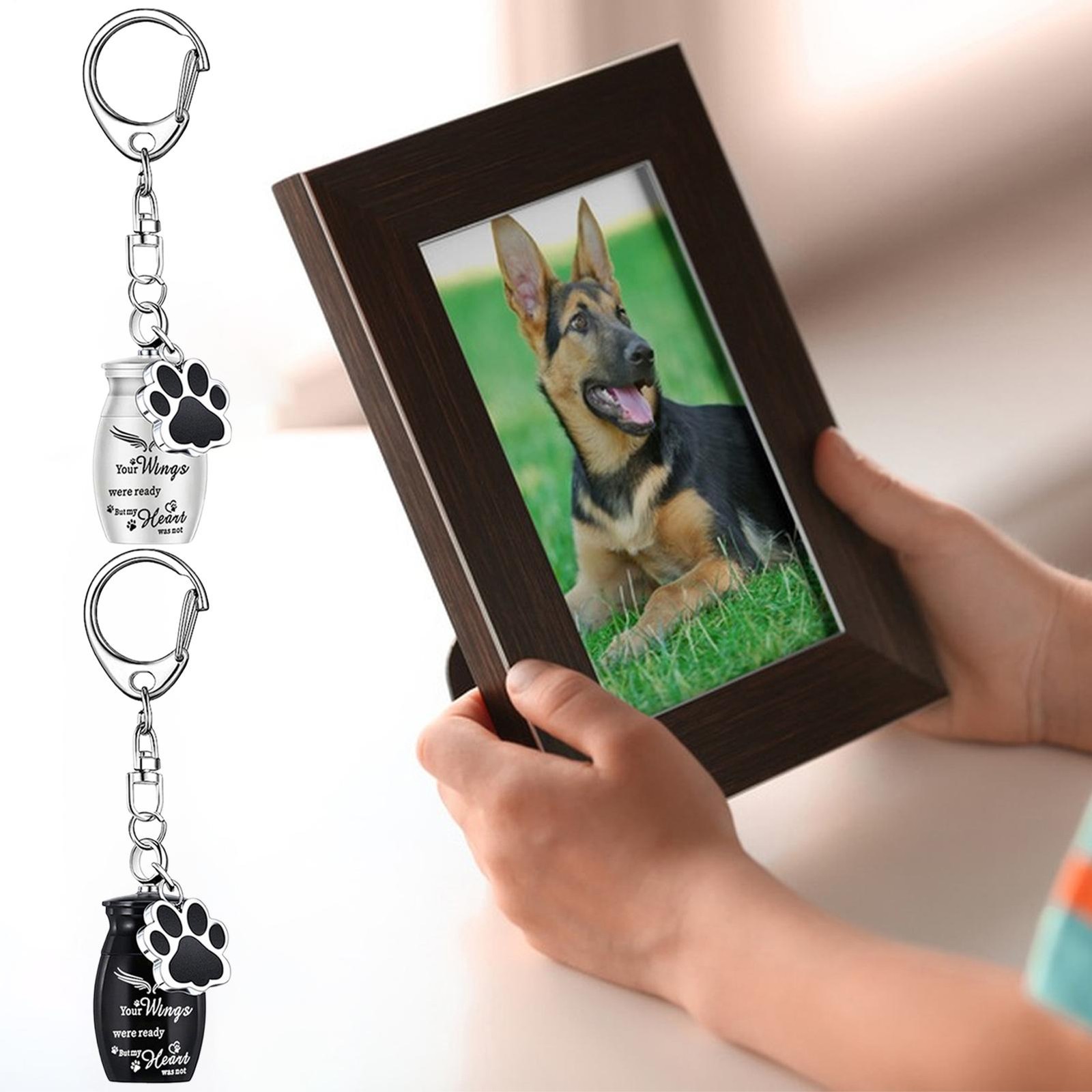 Dog Urn Dog Ashes Urn Aluminum Alloy Memorial Keepsake Perfume Bottle Regular