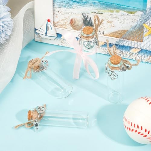 4pcs Pet Hair Keepsake Bottle – Mini Glass Vial for Dogs & Cats
