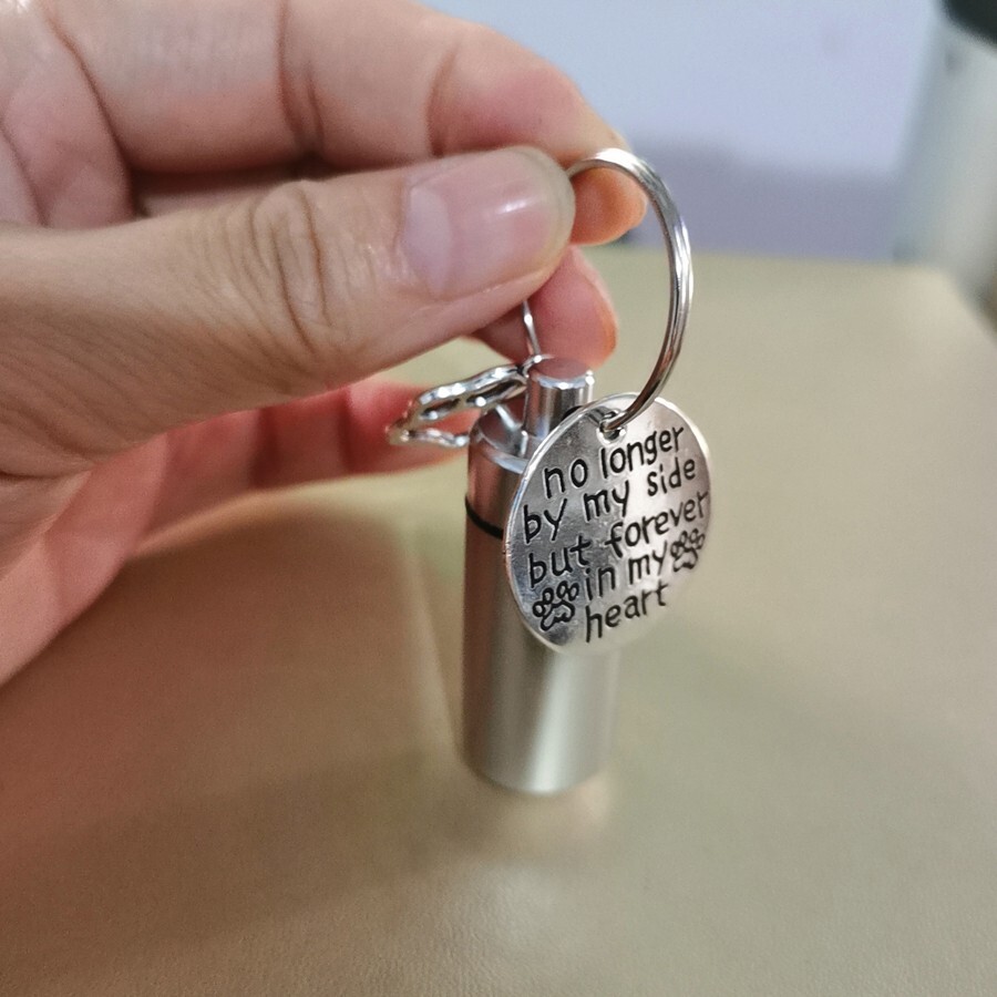 10 sets wholesale Pet Keepsake Urns urn Key Ring Cremation In Memory of My Dog