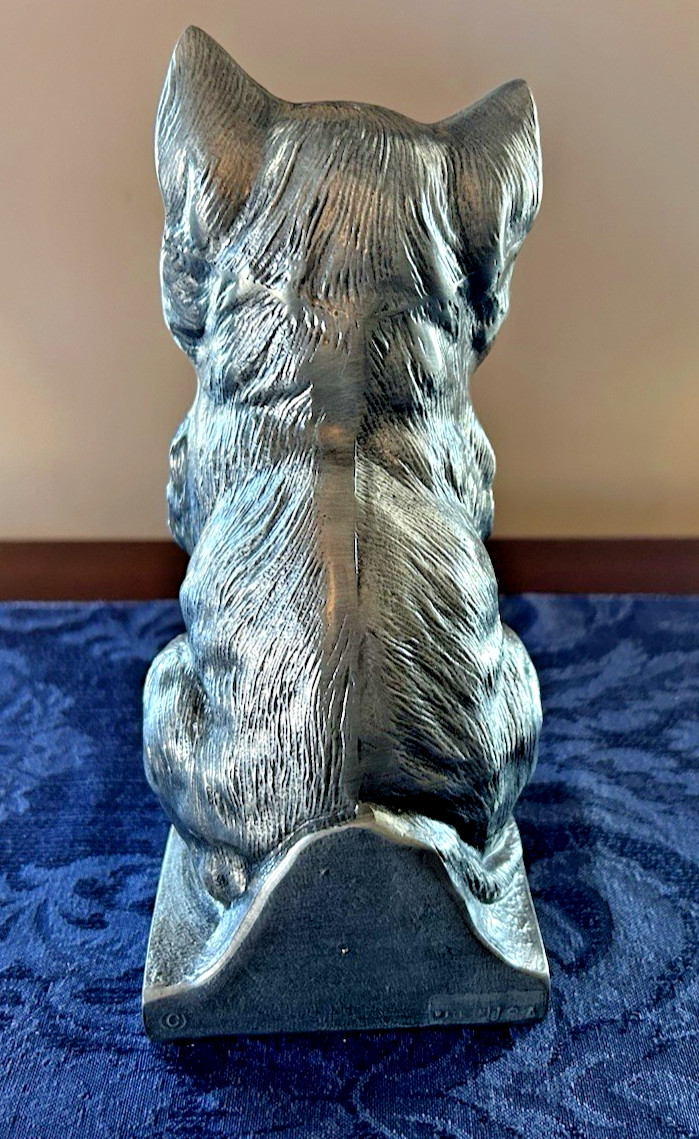Pewter Sitting Cat Pet Cremation Memorial Urn #7633 SCC Made in USA Unused 50 CI
