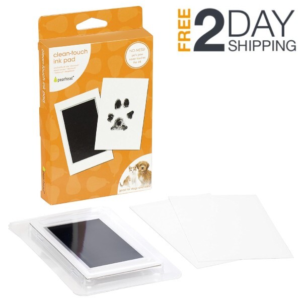 Clean Touch Ink Pad Paw Print Kit for Small/Medium Dogs & Cats DIY Keepsake