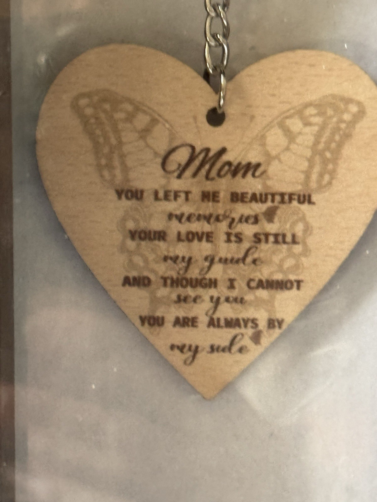Memorial Floating Frame Mom 4×6 Double Sided Glass Sympathy Gift New