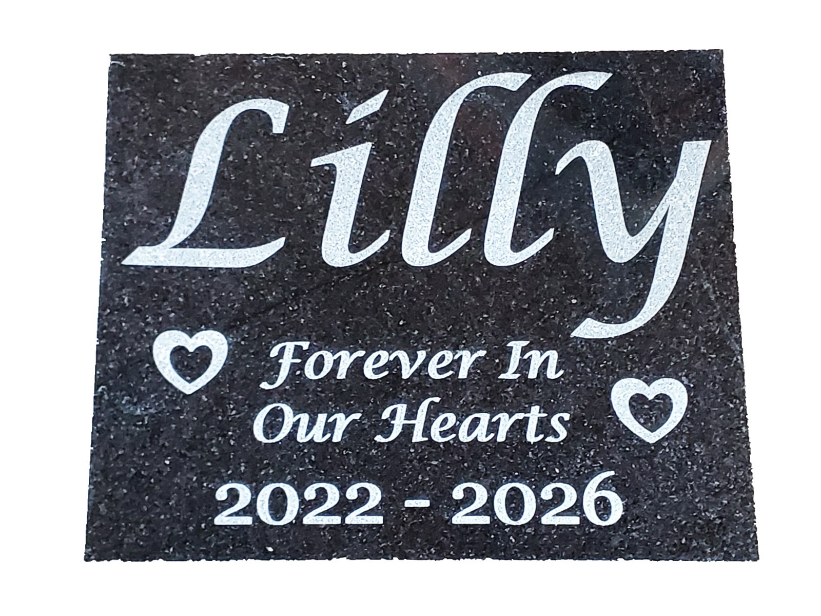Pet Memorial Burial Stone – Grave Marker Headstone – Granite Garden Plaque A5