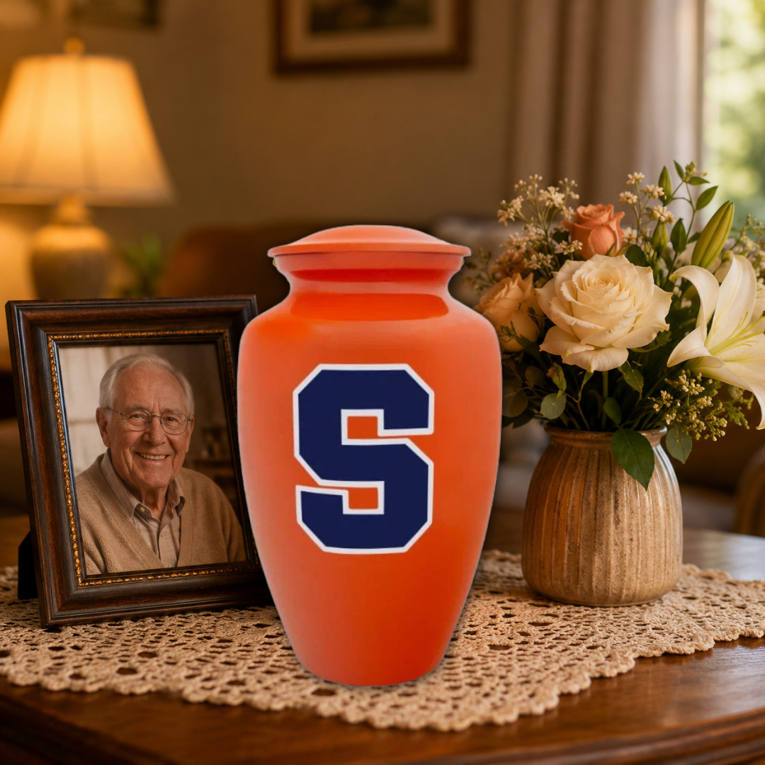 Personalized Syracuse Cremation University Urn for Human Ashes Large Urns w/Bag