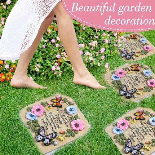Blosssound Memorial Garden Stone Gifts for Loss of Loved One 9.8 Inch Sympathy