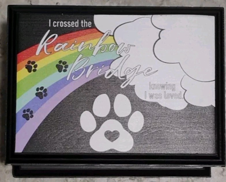 Pet Memorial Urns for Dogs or Cats, XLarge Wooden Funeral Pets (Open Box)