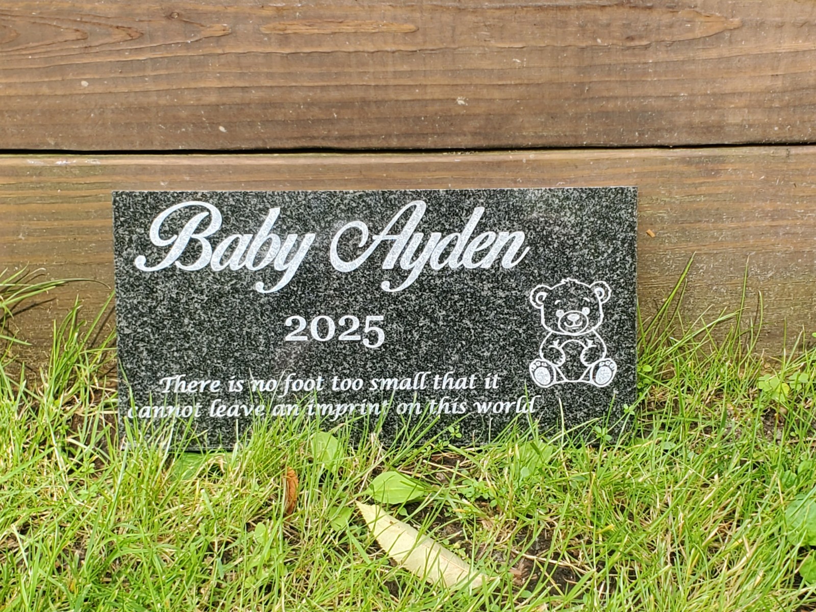 Custom Baby Grave Marker Custom Infant Headstone Child Garden Memorial Stone t15