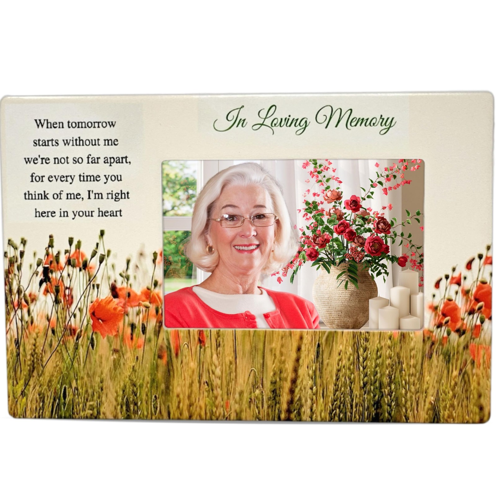 BANBERRY DESIGNS Memorial Picture Frame 4×6 – “When Tomorrow Starts