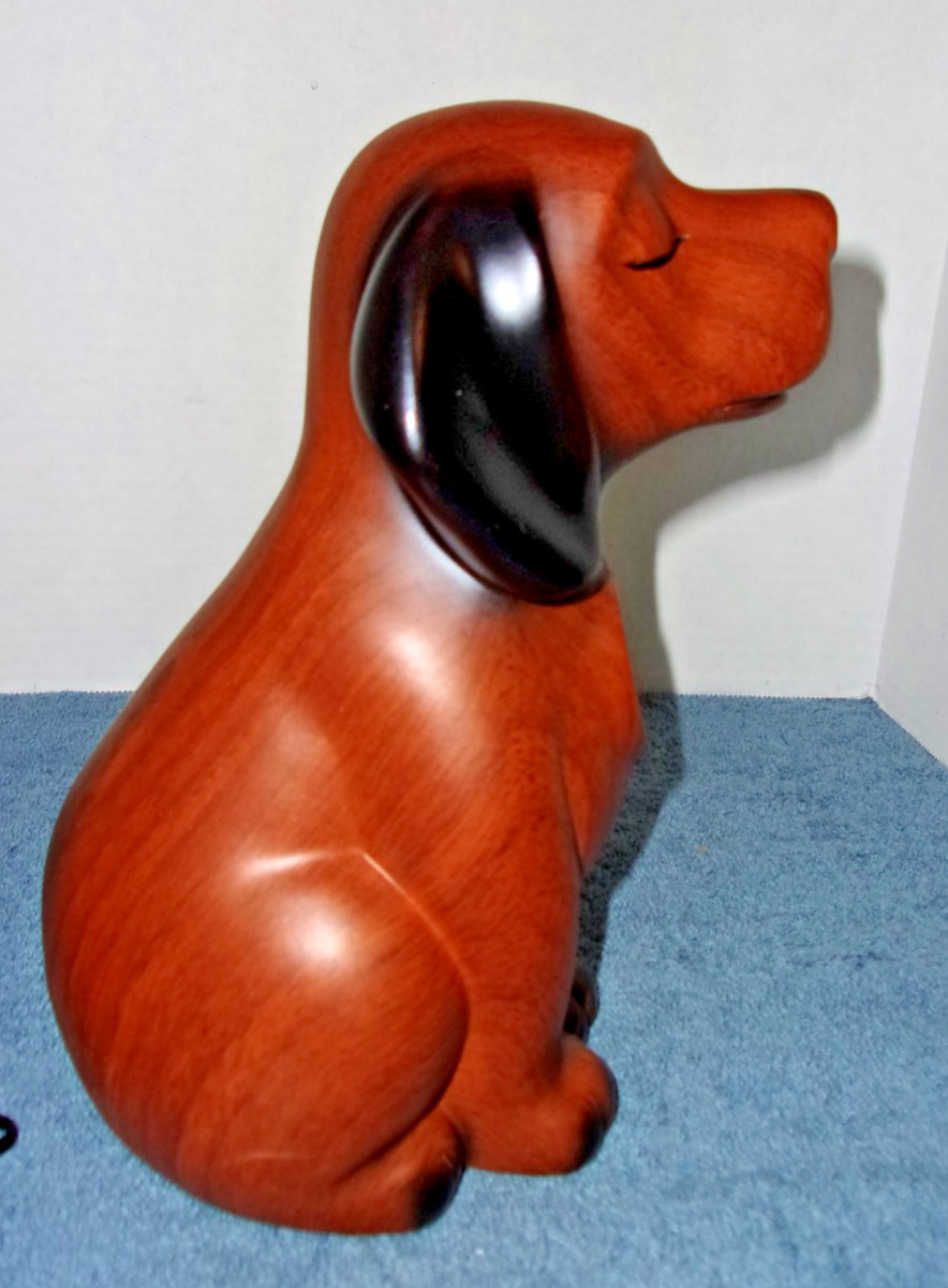 DOG PET RESIN DOG SHAPED URN CREMATION PERSONALIZE MEMORIAL 8″ NEW IN BOX