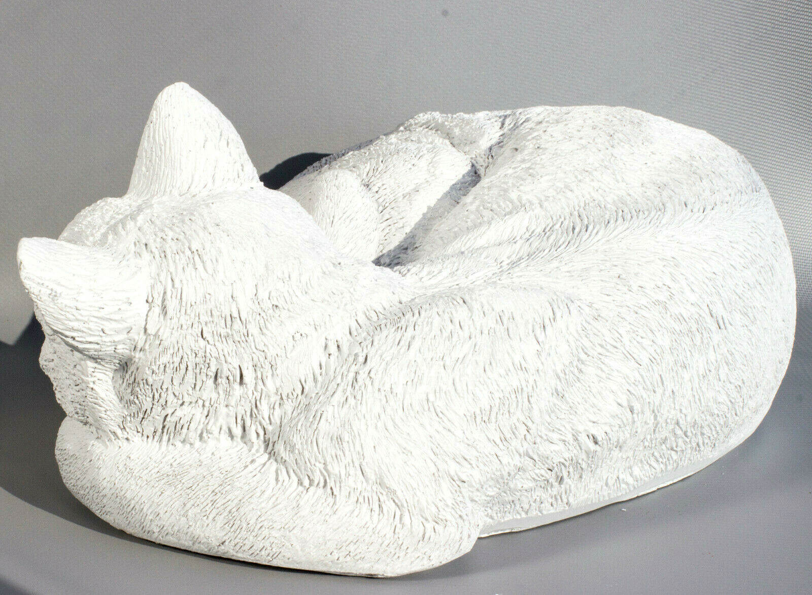 Cat Cremation Urn Memorial Statue Pet Ashes Grave Decor Sleeping Animal Keepsake