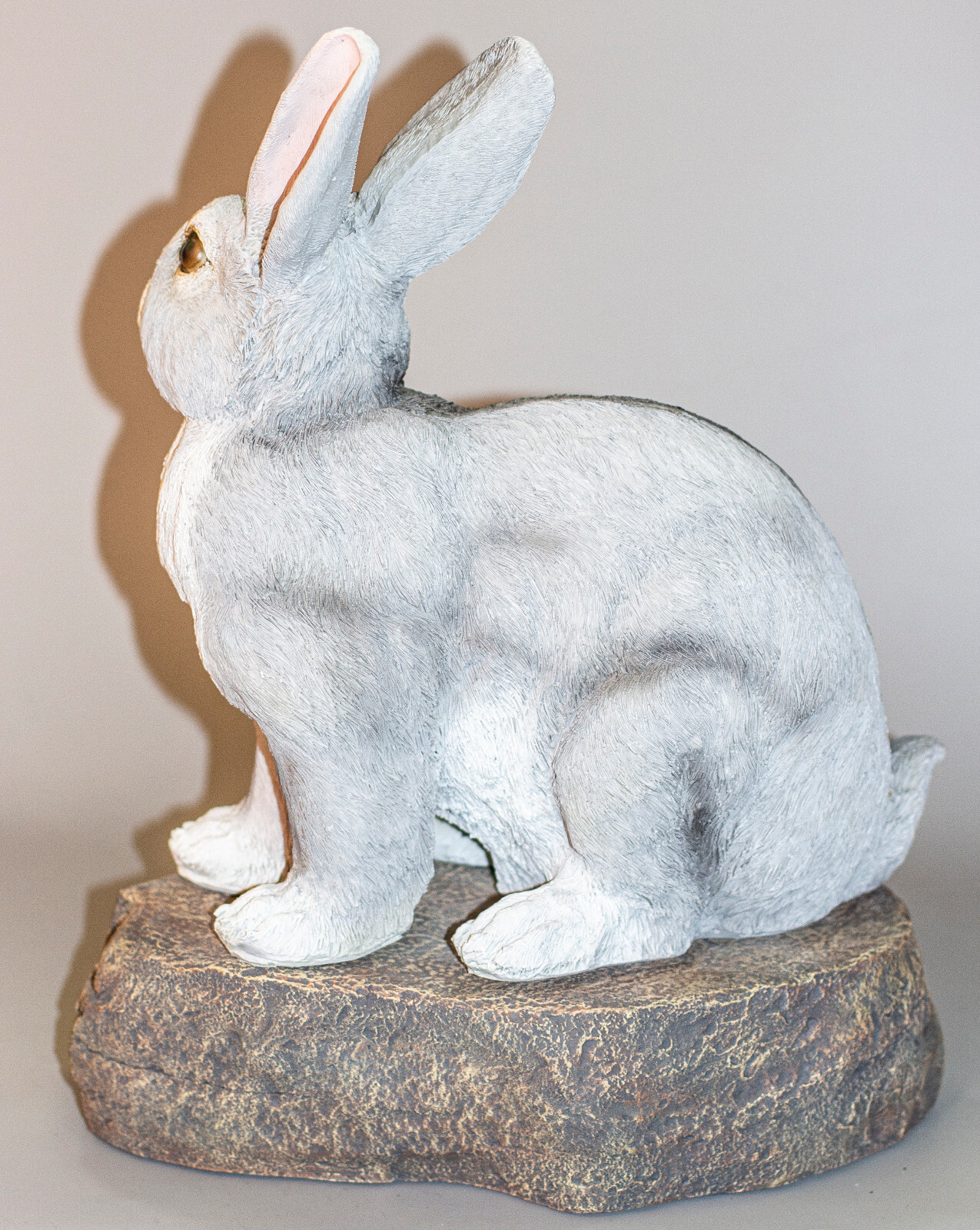 Large Pet Memorial Stone Rabbit Urn Bunny Grave Marker Alimal Loss Tribute Decor