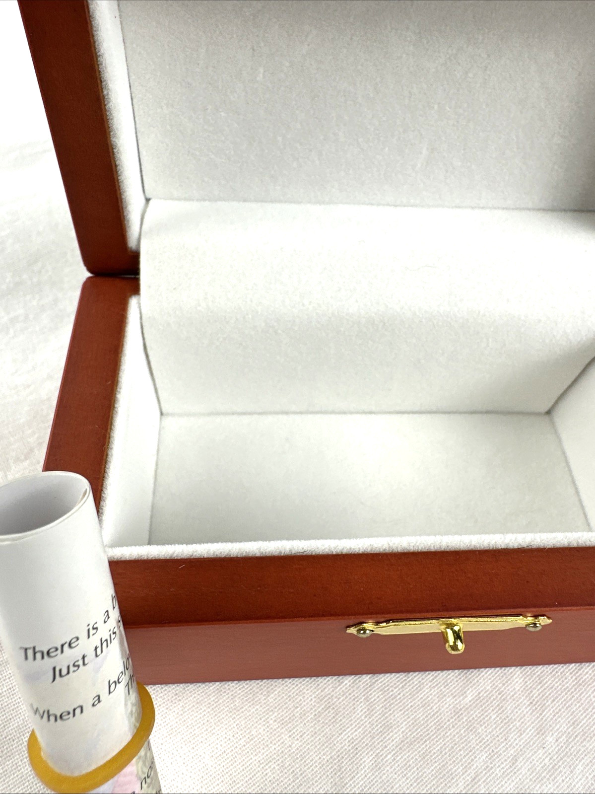 Rainbow Bridge Pet Loss Remembrance Urn Box w/Poem- Token Keepsake, Free Ship