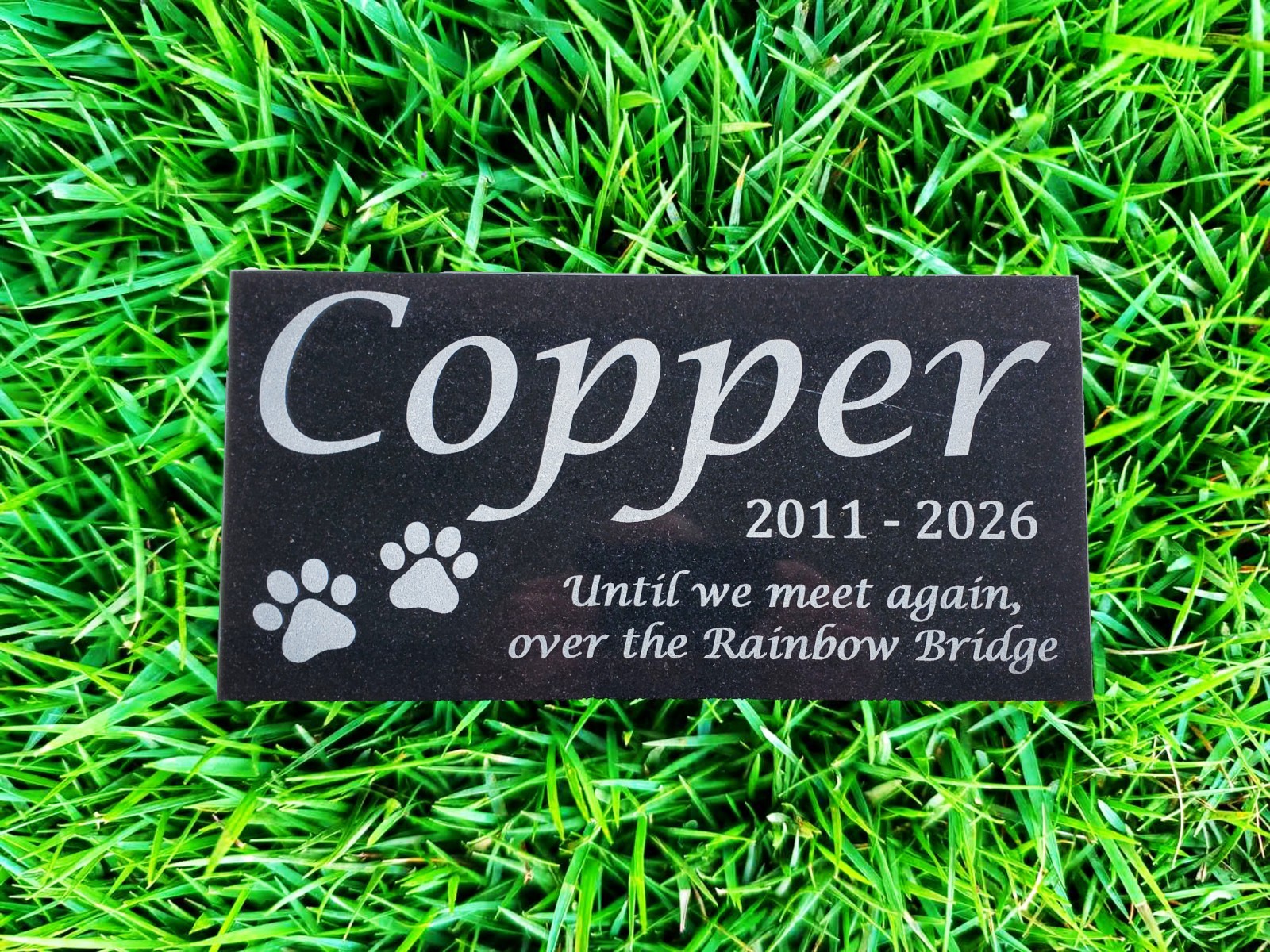 Pet Memorial Grave Stone Marker | Dog Cat Headstone Tombstone Pet Loss Gift t22