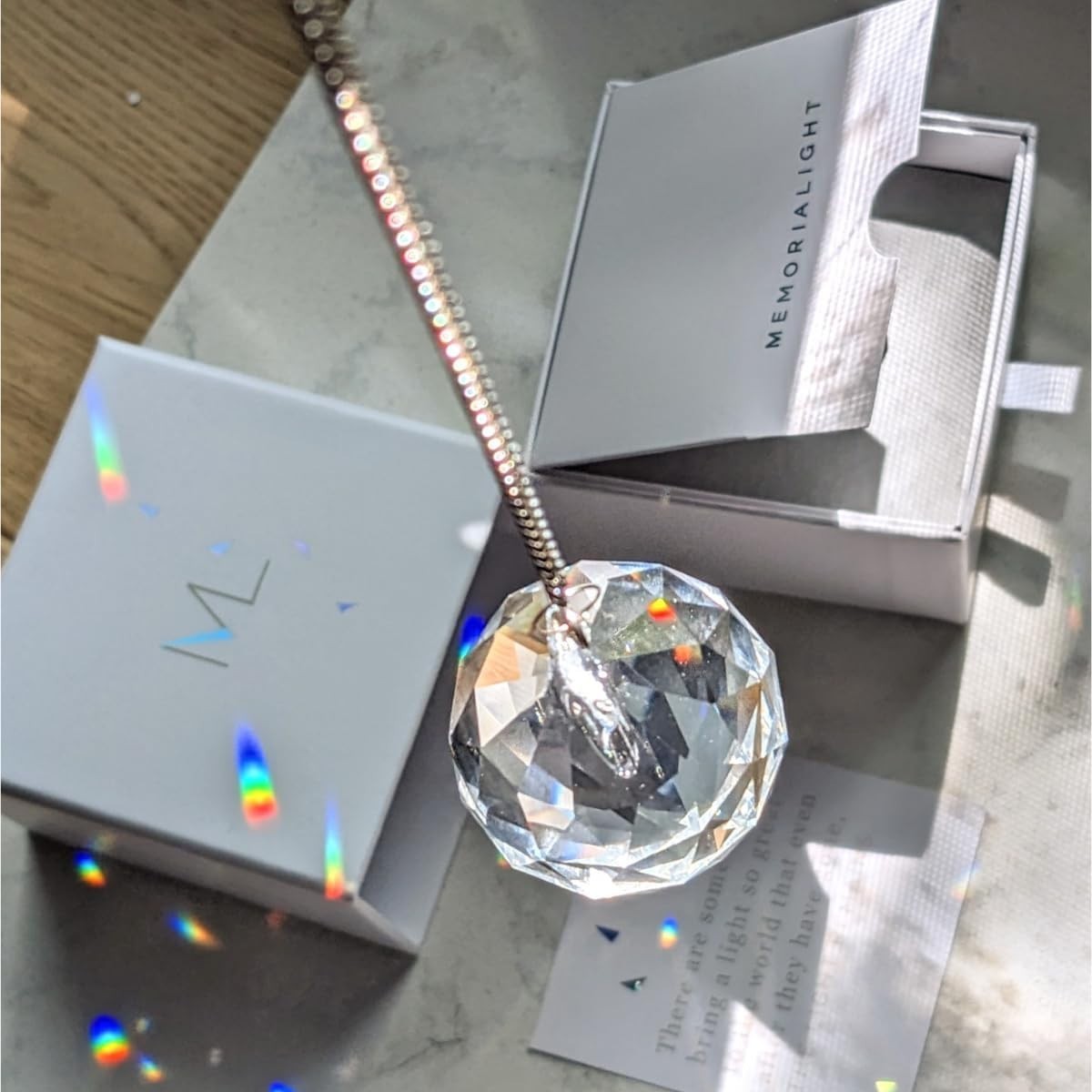 Modern Grief Gift, 40mm Crystal Ornament Rainbow Maker, Unique Memorial Gifts…