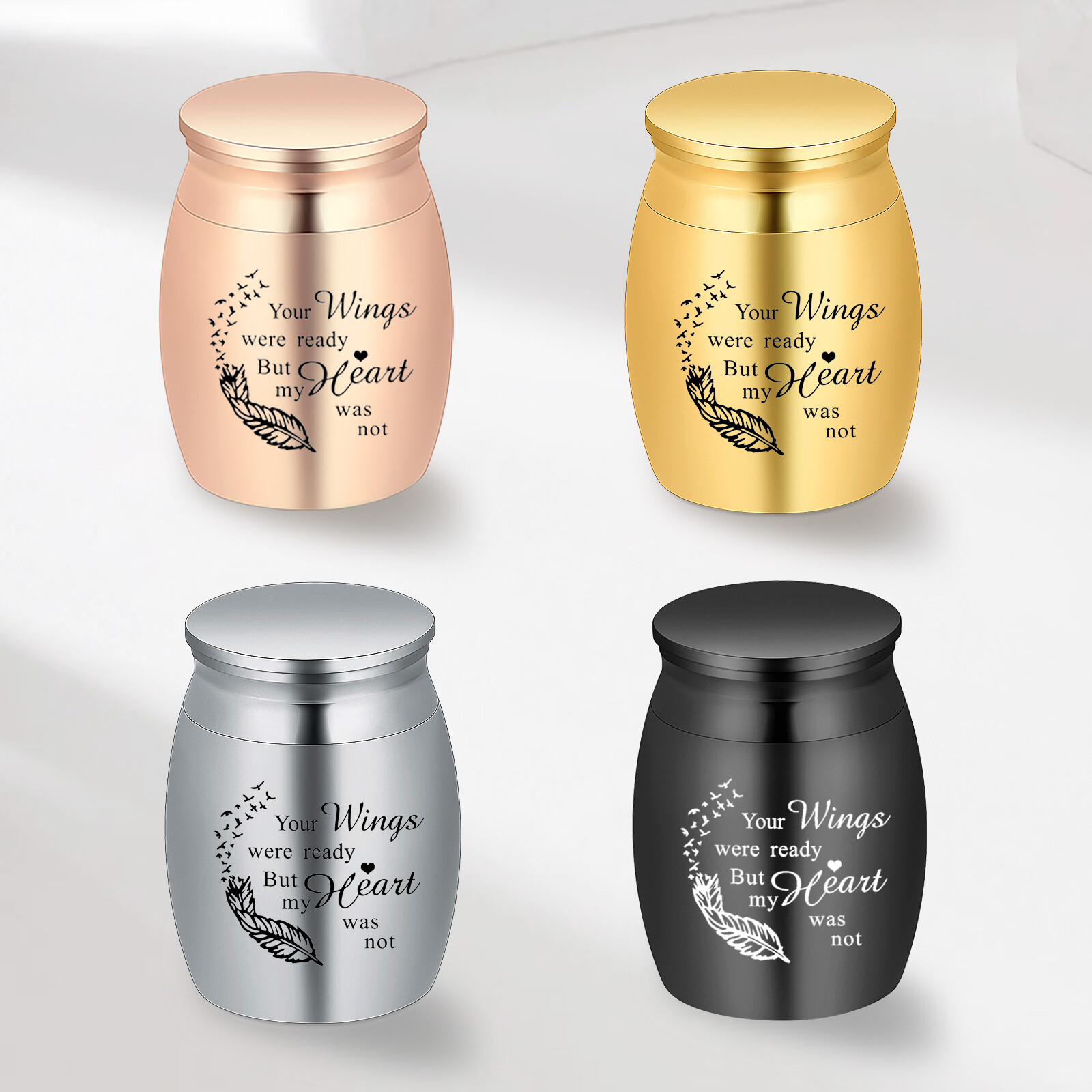 Small Keepsake Urns for Human / Pet Ashes 1.57 Inch Mini Cremation Urn for Ashes