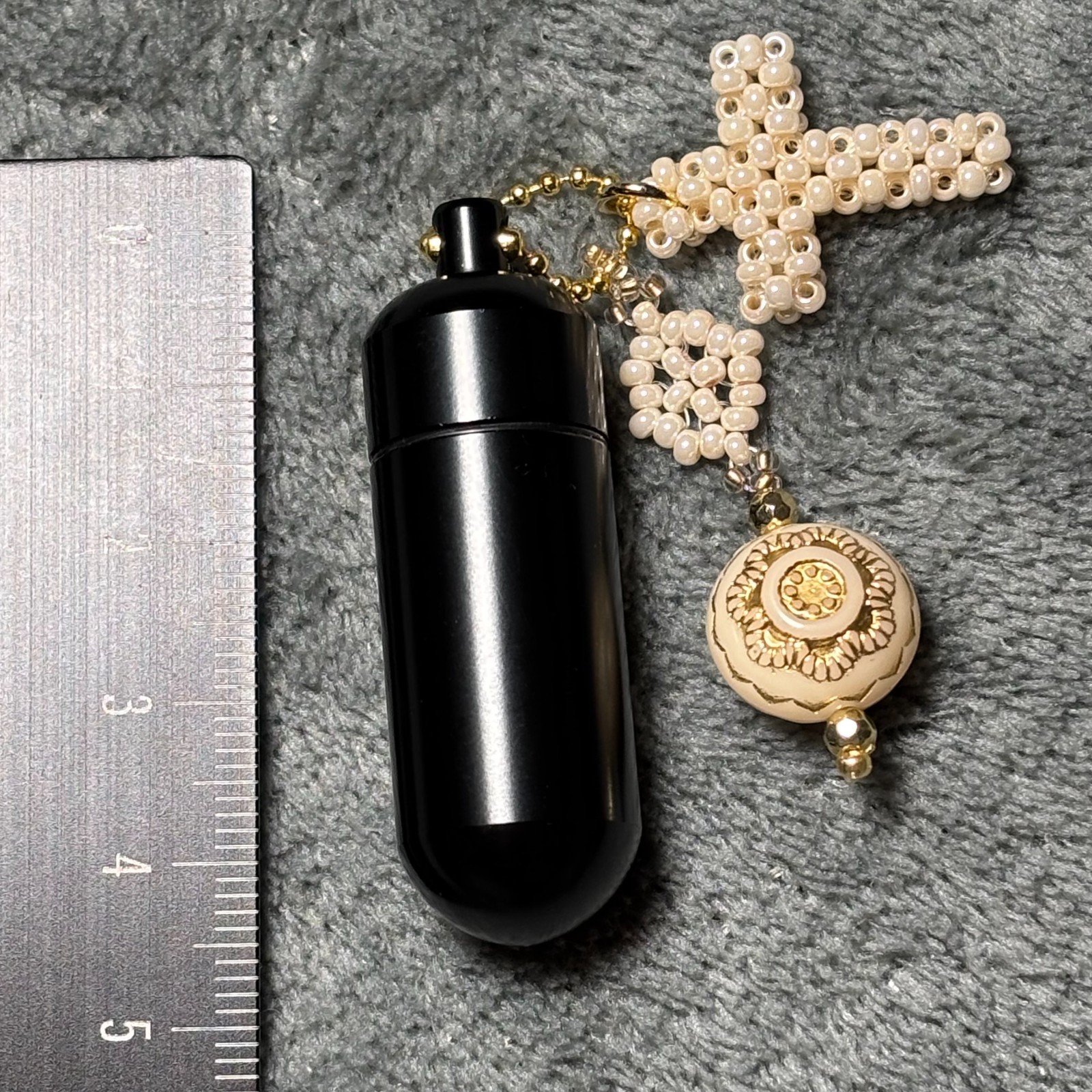 Cremation Ashes Keychain – Cremation Keepsake(orange cross and orange orb)