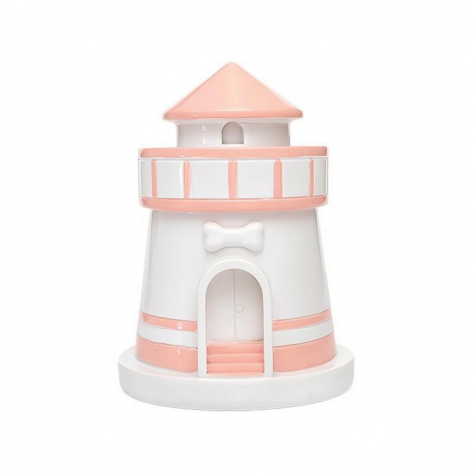 Pet Memorial Urn Conical Roof Lighthouse Container Round Base