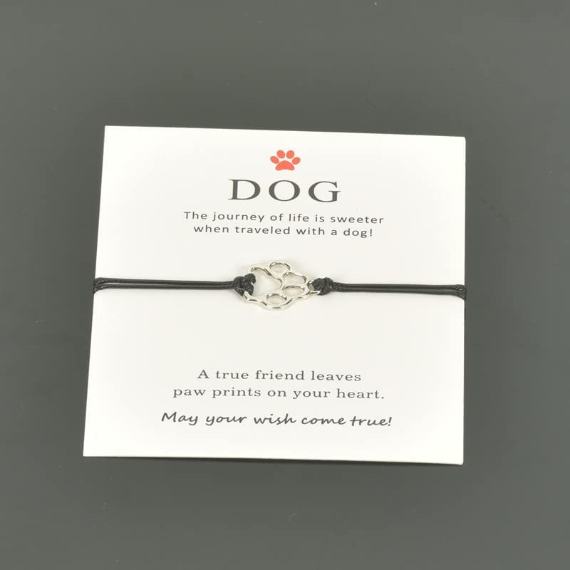 Pet Loss Memorial Gifts for Dogs Lovers Gifts for Women Men, Dog Paw Print Brace