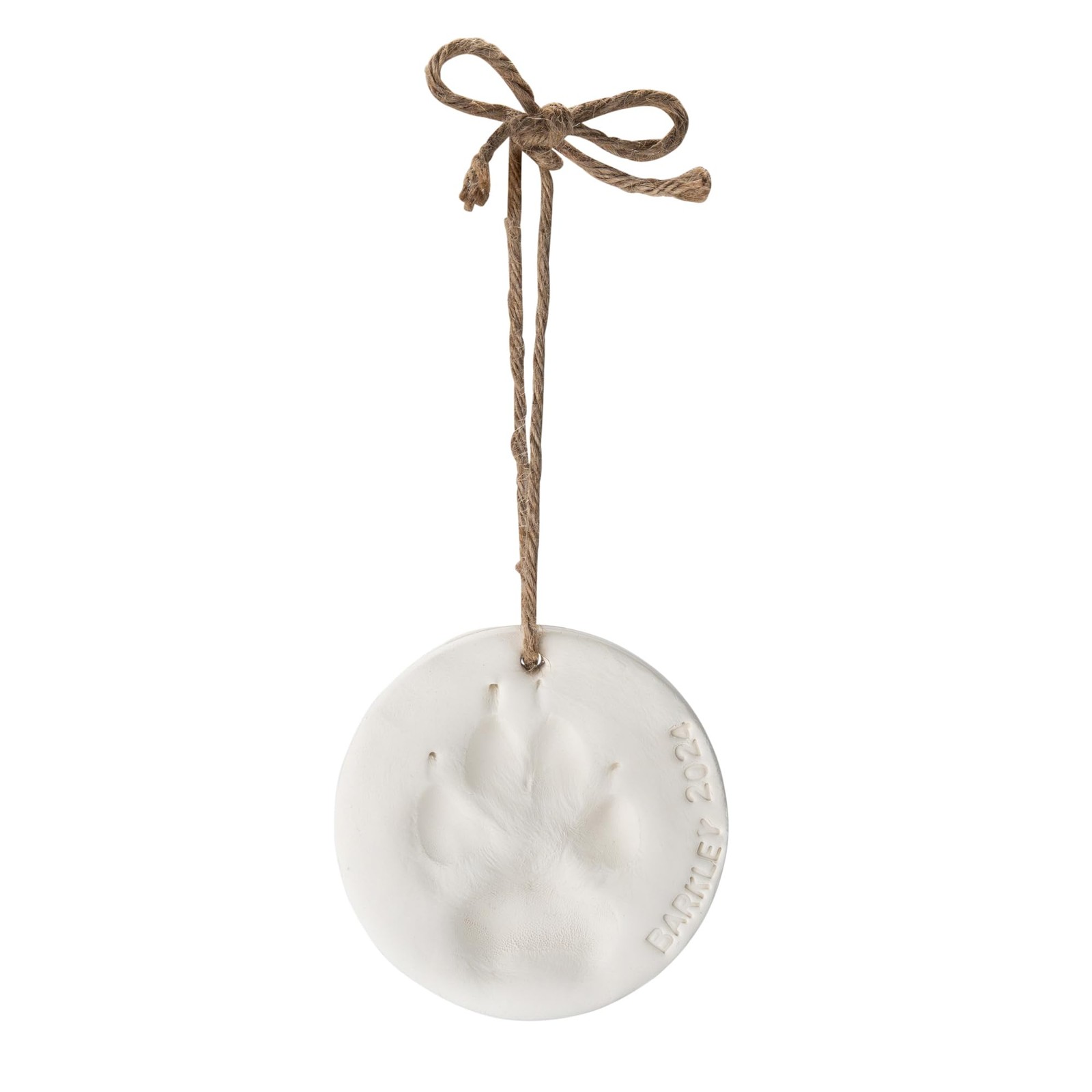 Pet Paw Print Impression Kit Makes (2) Dog Keepsake Ornaments, Inkless Paw Pr…