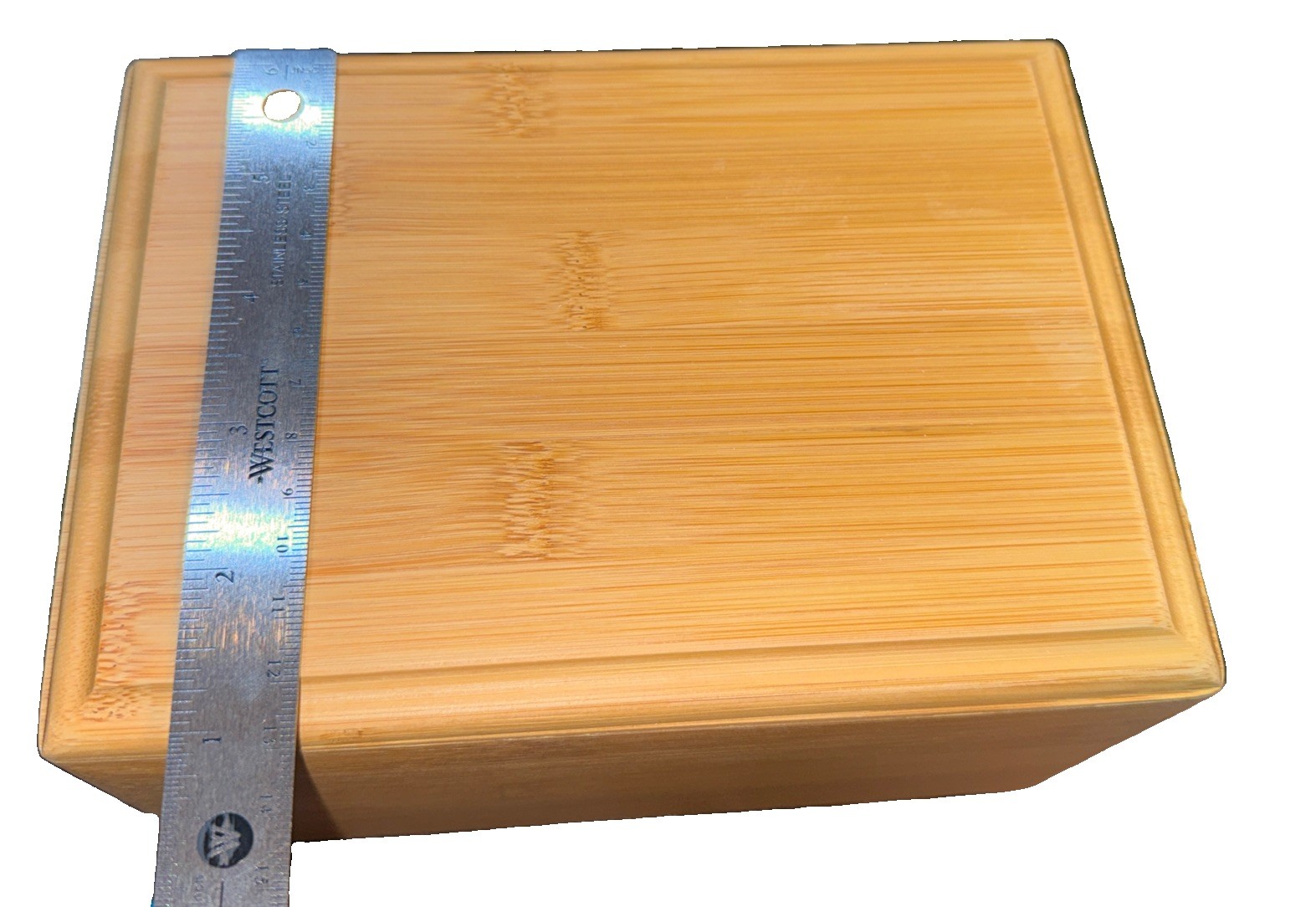 Silicute Pet Urn Wood Box 8x4x5 ashes cremation Bamboo Memorial Funeral Pets New