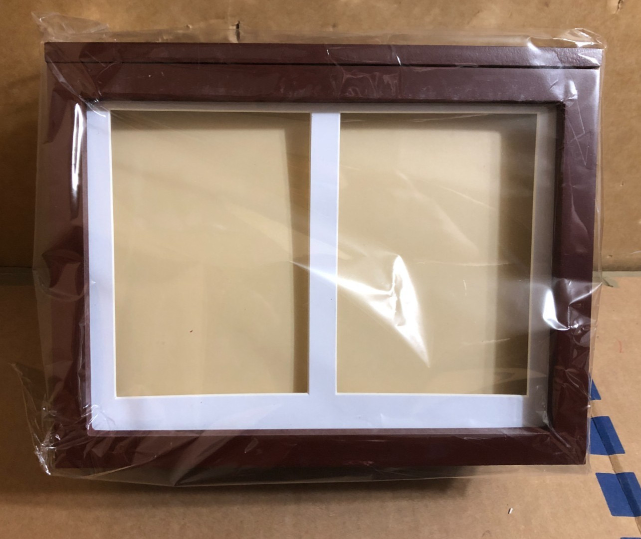 Pet Photo Memory Box and Impression Kit for Dog or Espresso Clay Pawprint Urn**