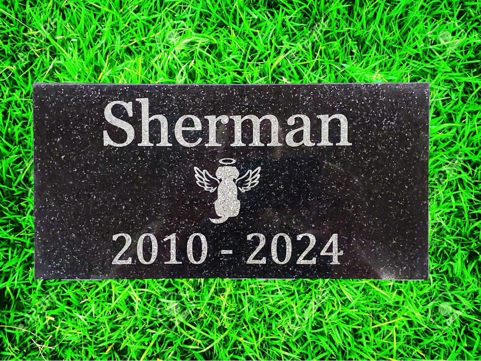 Dog Memorial Grave Stone Marker Tombstone Granite Headstone Pet Loss Gift t5