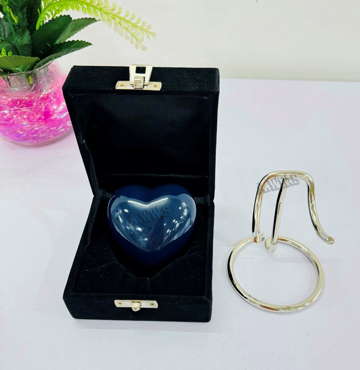 Small Cremation Keepsake Urn For Token Pet & Human Ashes Mini Heart Shape Funera