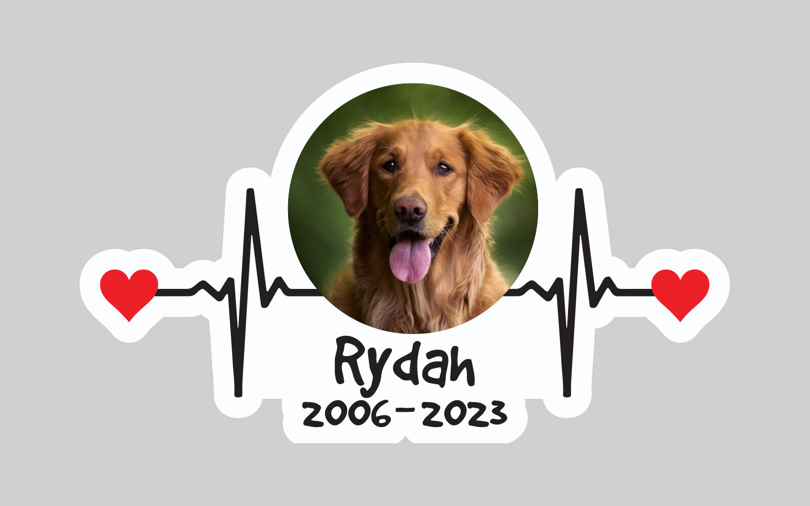 Custom Dog Cat Photo RIP Decal Pet Horse Bird Memorial Sticker Car Laptop