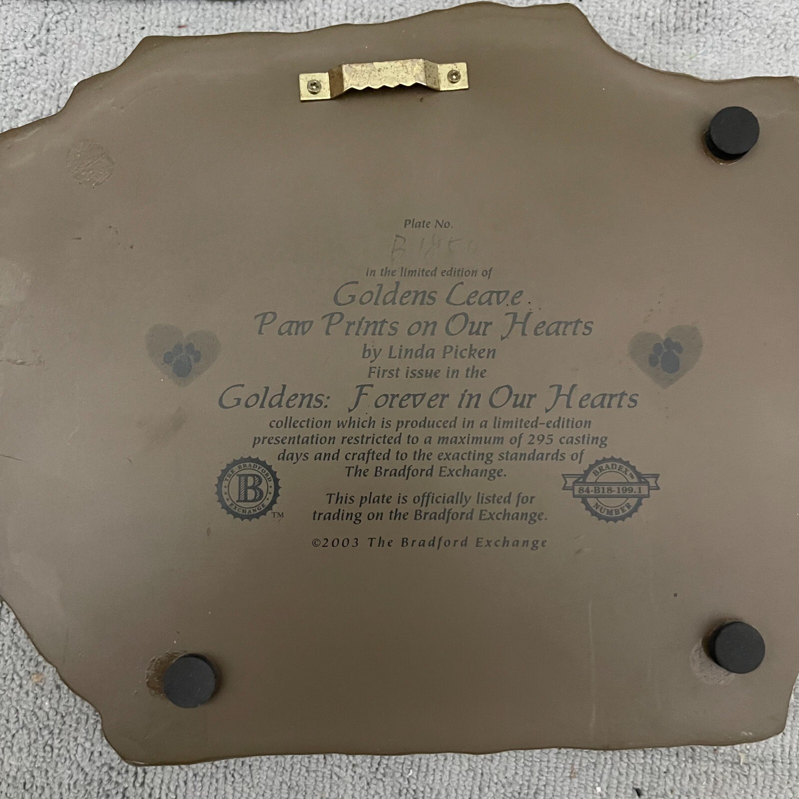 Golden: Forever in Our Hearts by Linda Picken Art Pet Memorial Portrait Set 0f 3