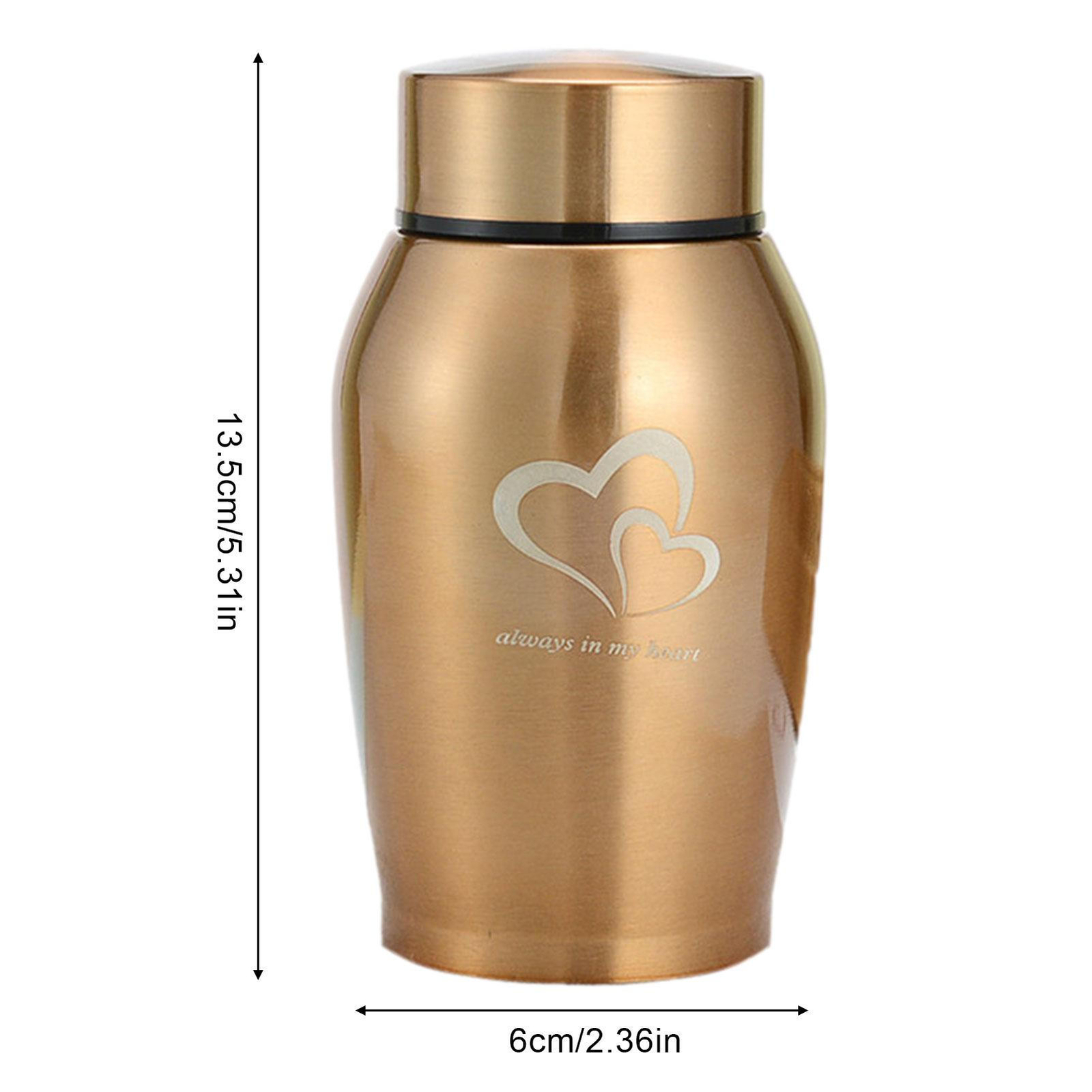 Small Cremation Urn Jar Holder Keepsake for Human Pet Ashes Memorial Funeral Box