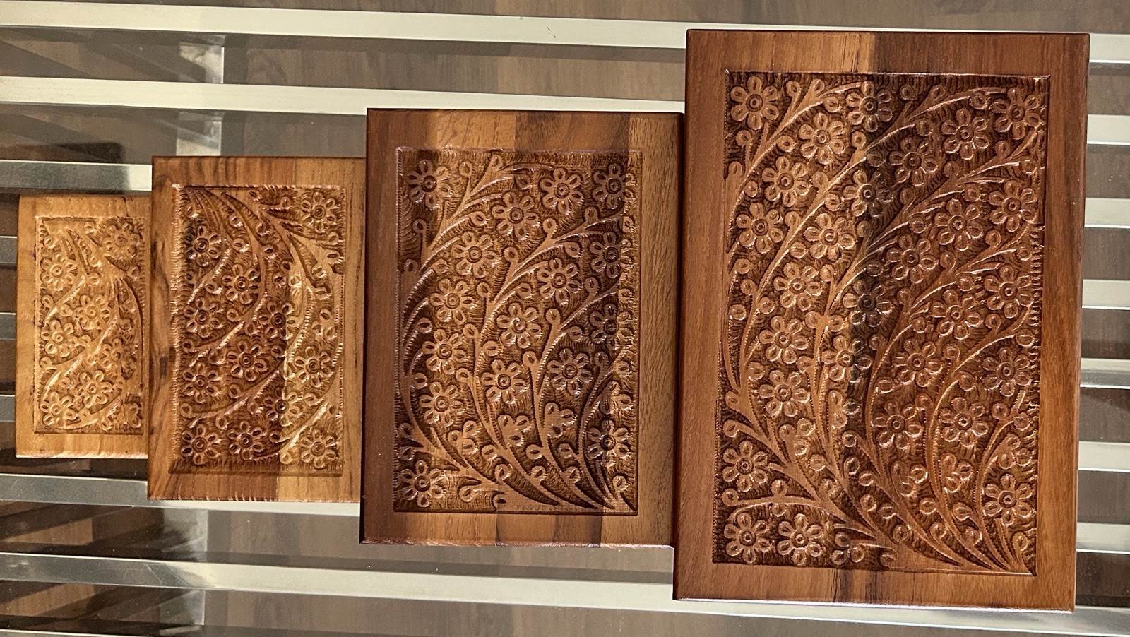 Wooden Tree of Life Cremation Keepsake / Urn Box For Pet Ashes 7.5″×5.5″×3.5″