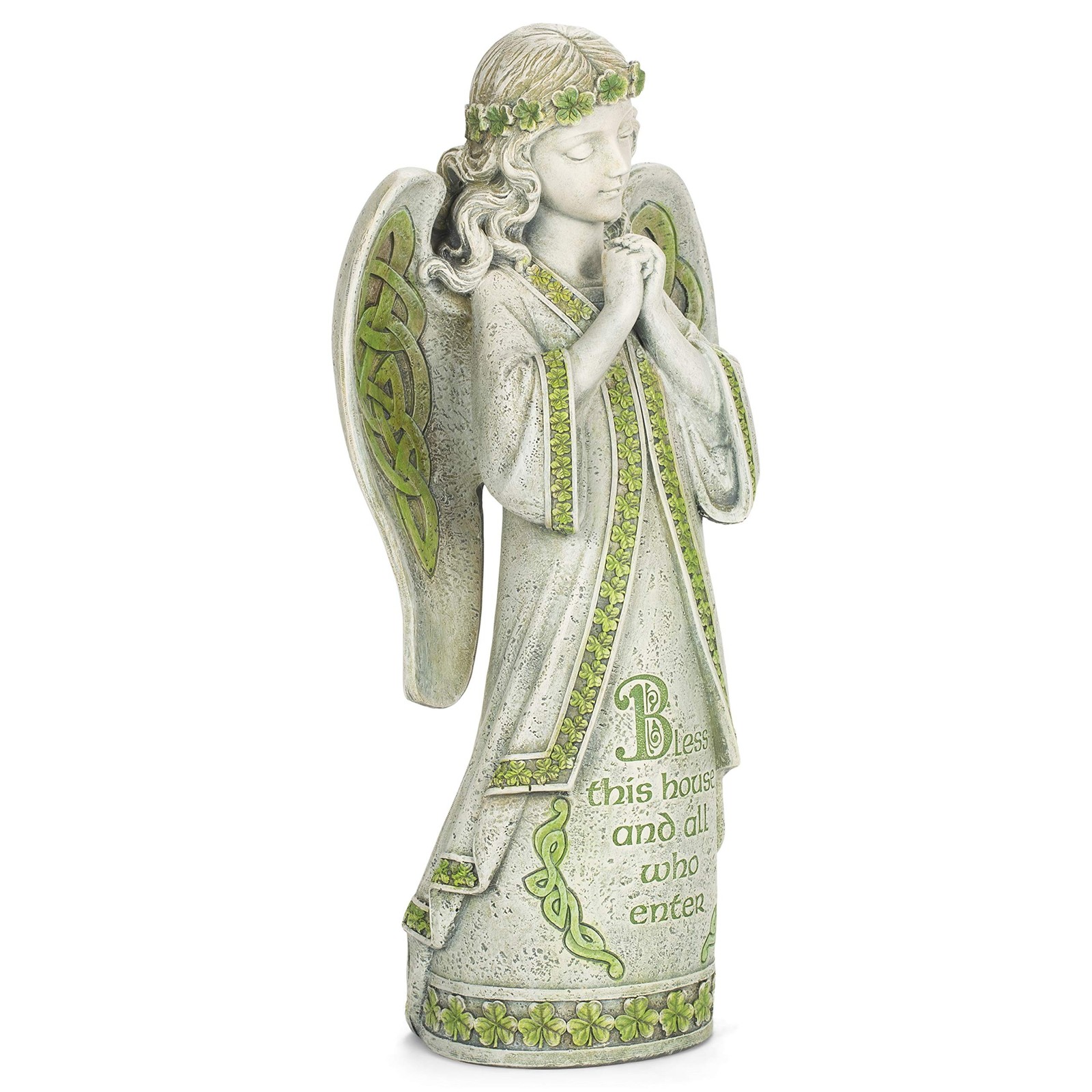 Joseph’s Studio by Roman, 14.5″ H Celtic Angel Garden Statue, Outdoor Décor