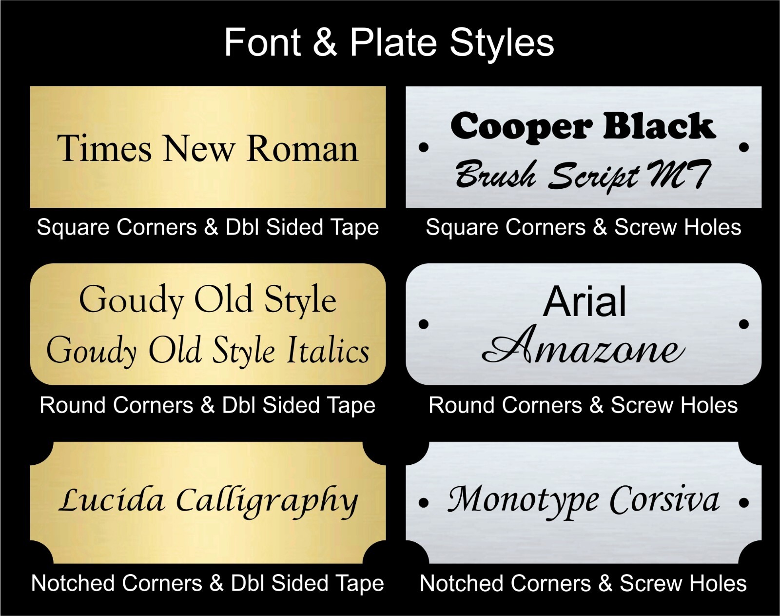 1×3″ Custom Personalized Gold or Silver Aluminum Pet Memorial Name plate